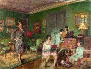Edouard Vuillard Madame Andre Wormser and her Children Germany oil painting artist